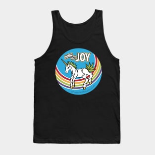Jump into Joy Rainbow Unicorn — Dancing Uniquorn Illustration series Tank Top